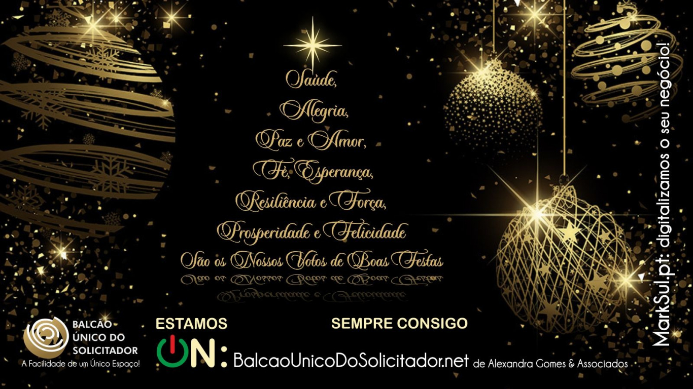 Feliz Natal e um Pr&oacute;spero Ano 2021/2022